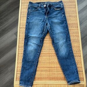 American Eagle Outfitters Dark Blue Skinny Jeans